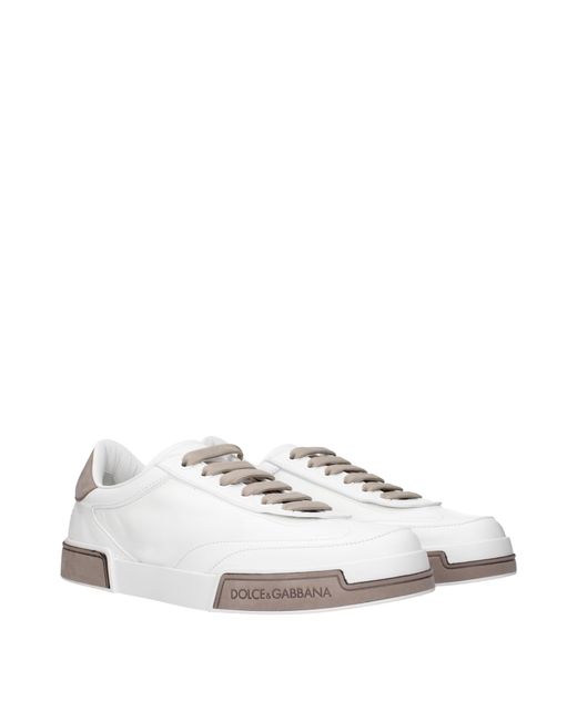 Dolce & Gabbana White Dolce&Gabbana Sneakers Portofino Yacht Leather/Dove for men