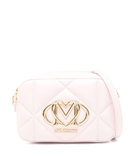Love Moschino Blush Pink Eco Leder Umhängetasche