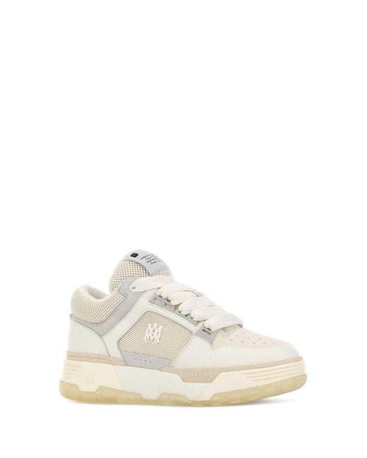 Amiri White Mesh And Leather Ma-1 Sneakers
