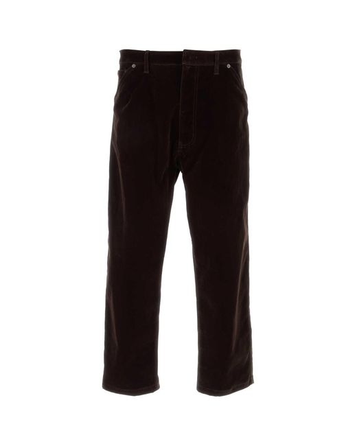 Prada Black Dark Velvet Denim Pant for men