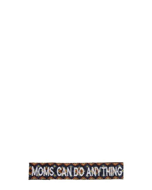 LABEL K White Braided Fabric Bracelet