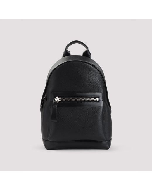 Tom Ford Black Zip-Pocket Backpack for men