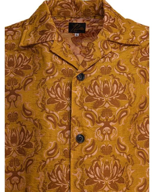 Needles Brown Shirt "Cabana" for men