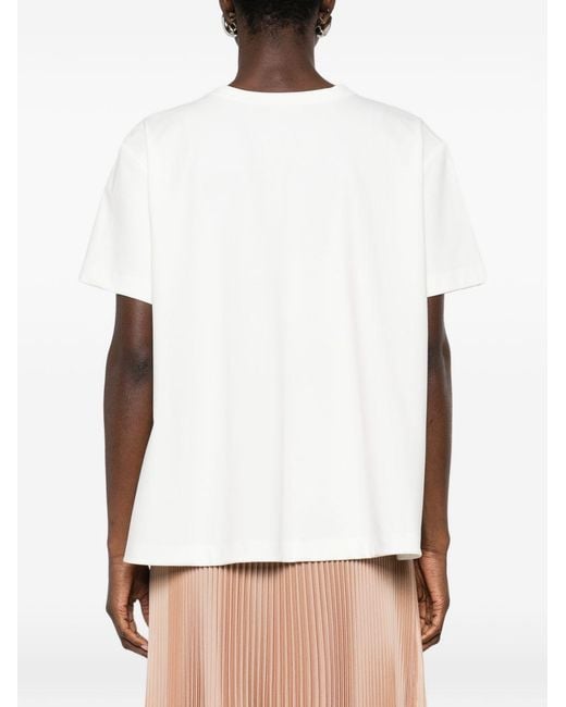 Fabiana Filippi White Crew-Neck T-Shirt