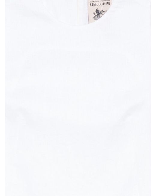 Semicouture White Dresses