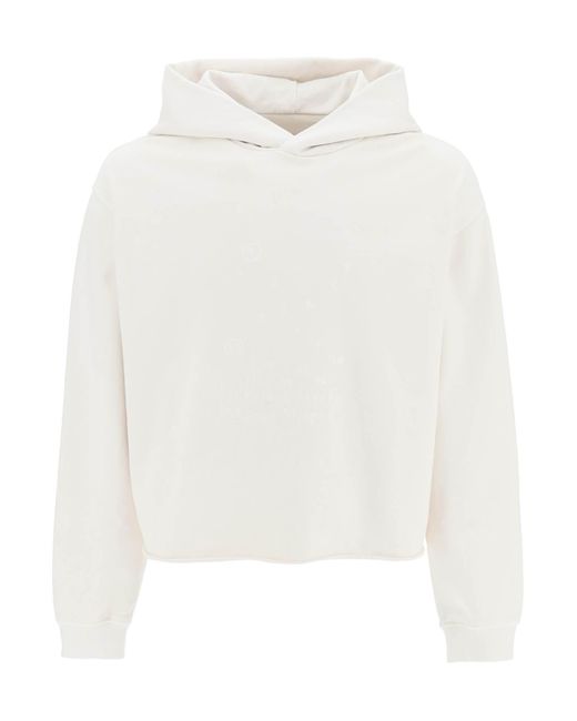 Maison Margiela Numbers Logo Hoodie in White for Men | Lyst