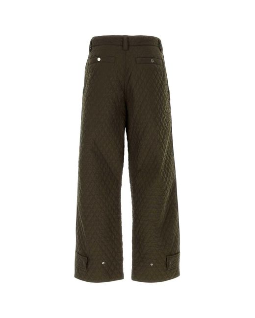 Burberry Green Army Nylon Pant for men