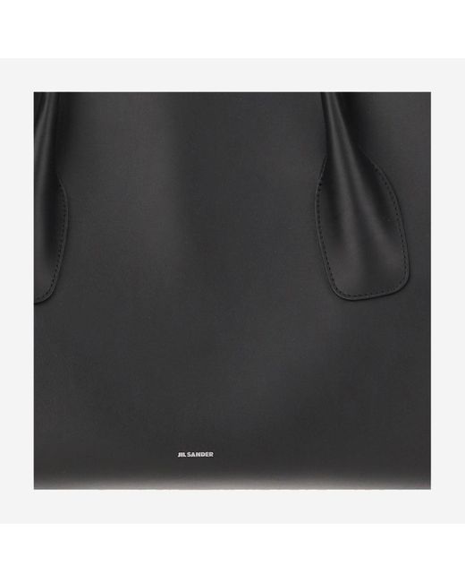 Jil Sander Black Ledertasche