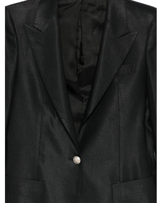 Tagliatore Black Wool Double-Breasted Suit