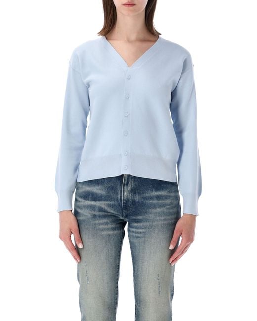 MM6 by Maison Margiela Blue Mini Cozy Sweater For