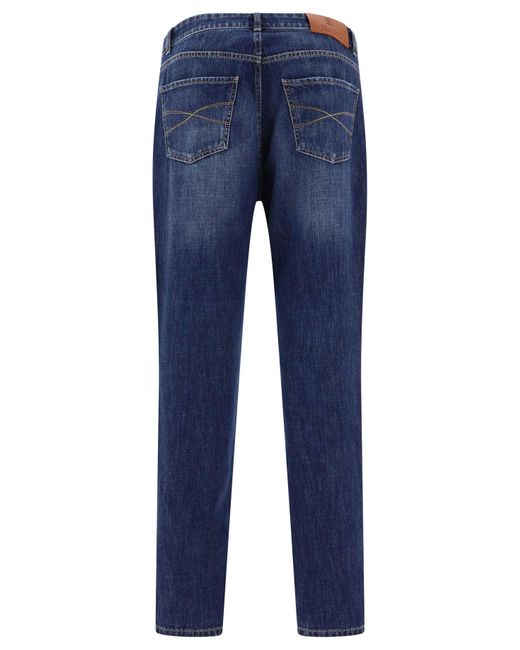 "Fit traditionnel" jeans Brunello Cucinelli pour homme en coloris Blue