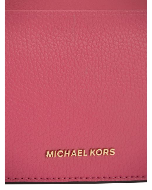 Michael Kors Pink Empire Leder Umhängetasche