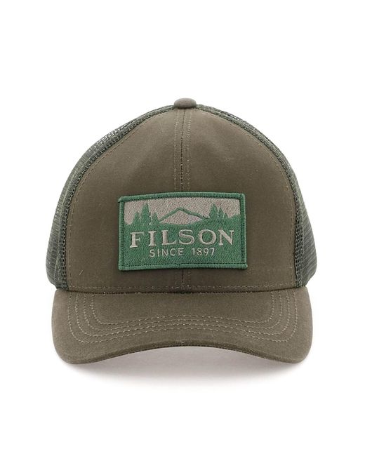 Filson Logger Trucker Cap Green Cotton,technical for Men | Lyst