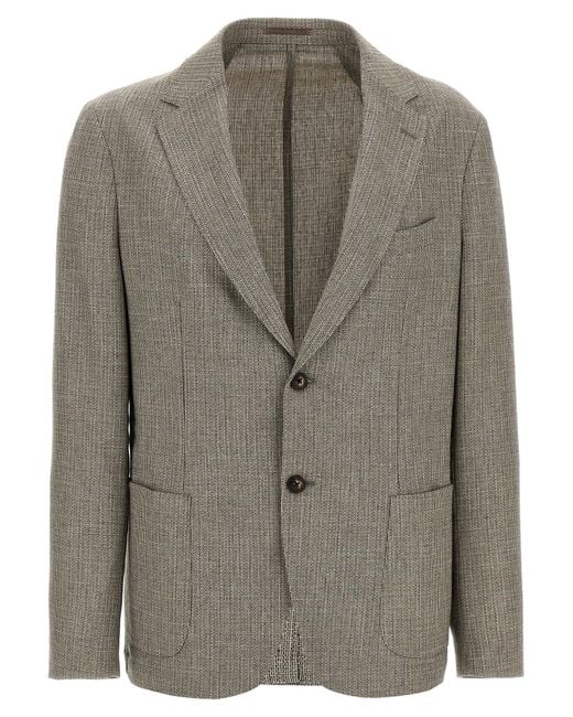 Pal Zileri Single Breasted Blazer in Gray für Herren