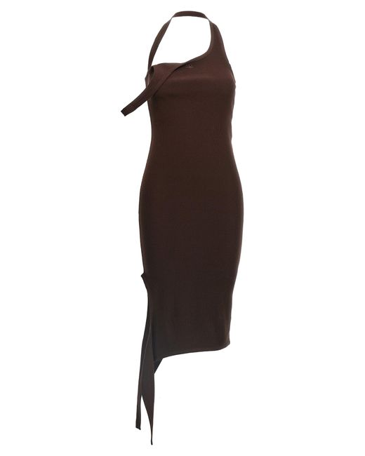 Robe de «tricot léger» des cours Courreges en coloris Brown