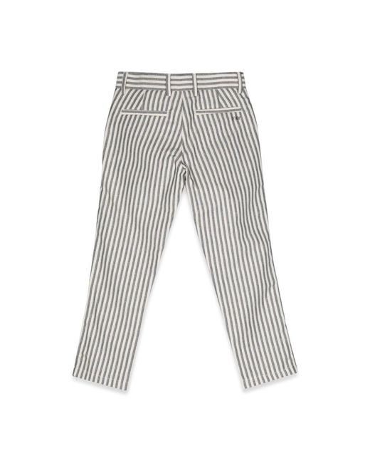 Fay Gray Striped Pants