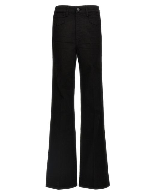 Tom Ford 'stretch Twill Denim Wide Flare' Jeans in het Black