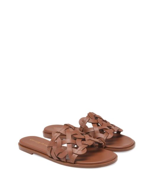 Gianvito Rossi Brown Amalfi Sandal