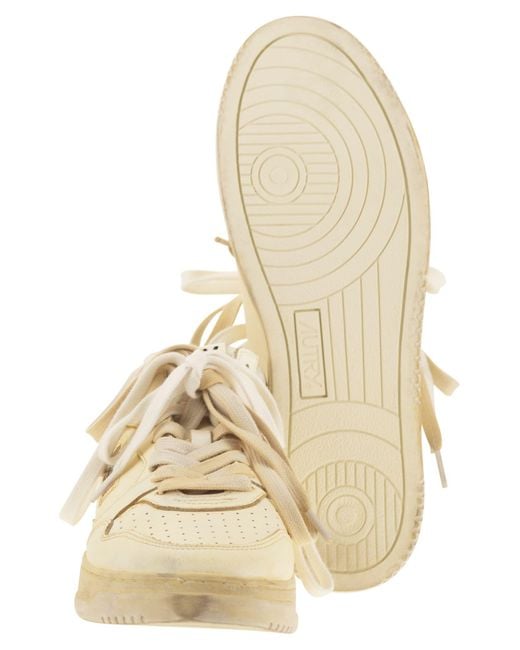 Autry Med Way Leder -Turnschuhe in Natural für Herren