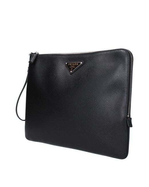 Prada Black Clutch Leather for men