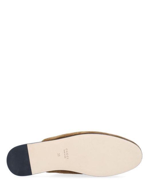 Gucci Brown Sabot With Clamp