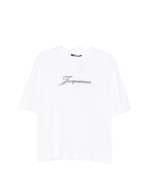 Jacquemus White Logo T-Shirt