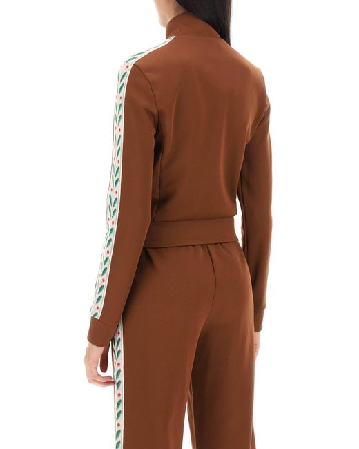 Laurel zip up sweatt Casablancabrand en coloris Brown