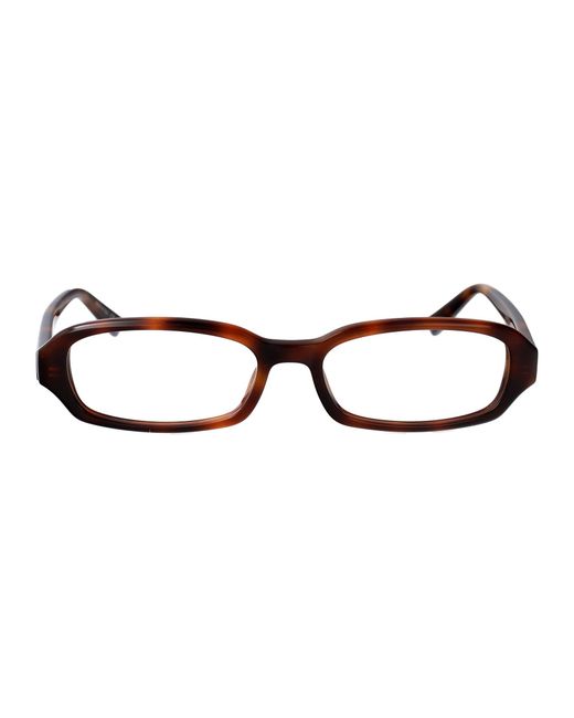 Saint Laurent Brown Acetate Glasses
