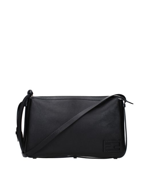 Fendi Black Umhängetaschen einfach Frauen Leder schwarz