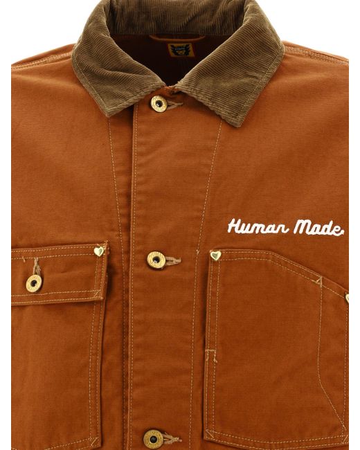 Human Made Menschlicher Enten -Coverall -Jacke in Brown für Herren
