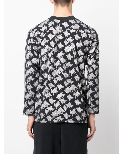 ERL Green Printed Longsleeve Tshirt Knit Clothing
