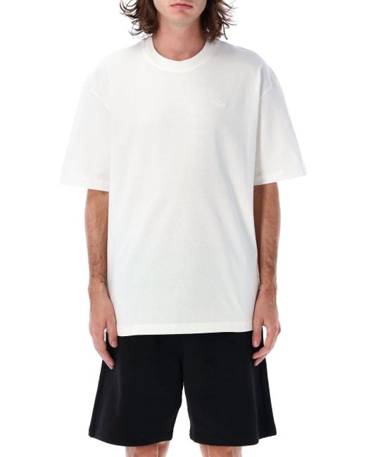 DIESEL White Suede Gloves for men