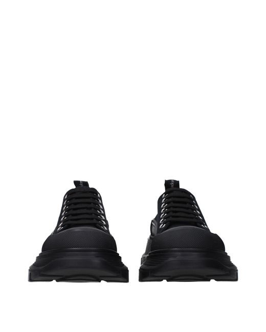 Alexander McQueen Black Sneakers Donna Tessuto Nero