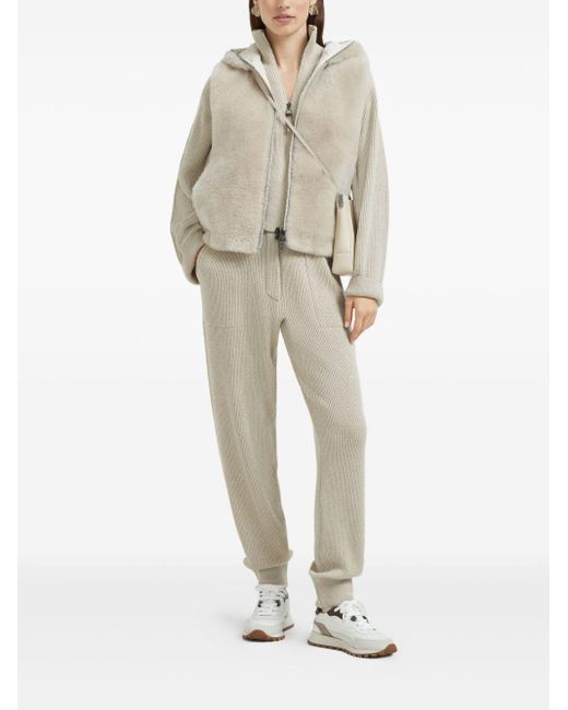 Brunello Cucinelli Natural Cashmere Trousers