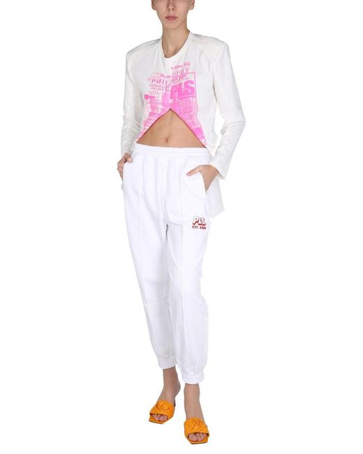 Philosophy Di Lorenzo Serafini White Relaxed-Fit Track Pants