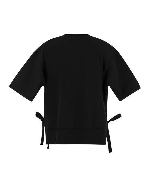 Colmar Cotton Blend Sweatshirt Met Korte Mouwen in het Black