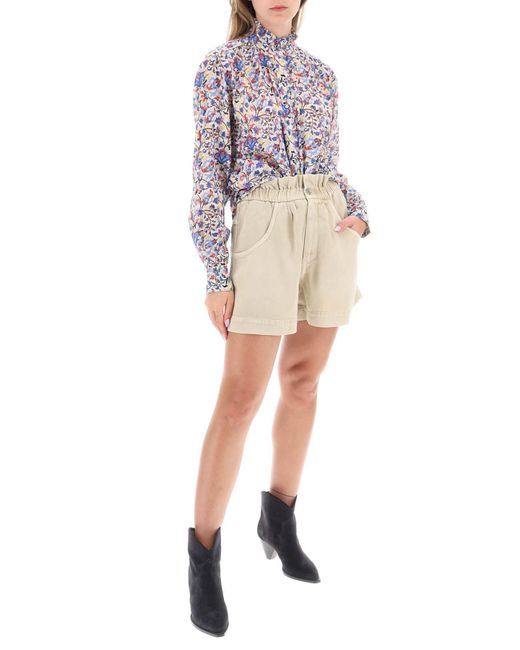 Isabel Marant Organic Cotton 'gamble' Shirt in het Multicolor