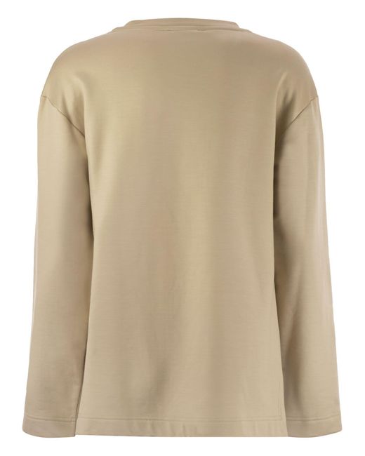 Max Mara Natural Berma Silk And Cotton Sweatshirt for men