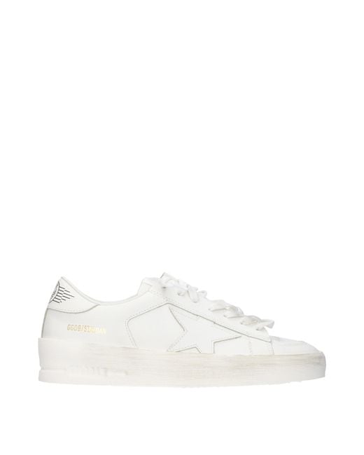 Golden Goose Deluxe Brand White Stardan Sneakers Leather