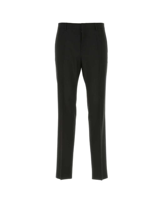 Valentino Garavani Black Wool Pant for men