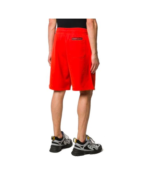 Givenchy Red Logo Track Shorts for men