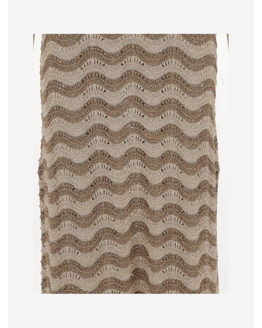 COLOUR MARKET® Natural Farbmarkt Viskose -Mischkleid mit welligem Muster