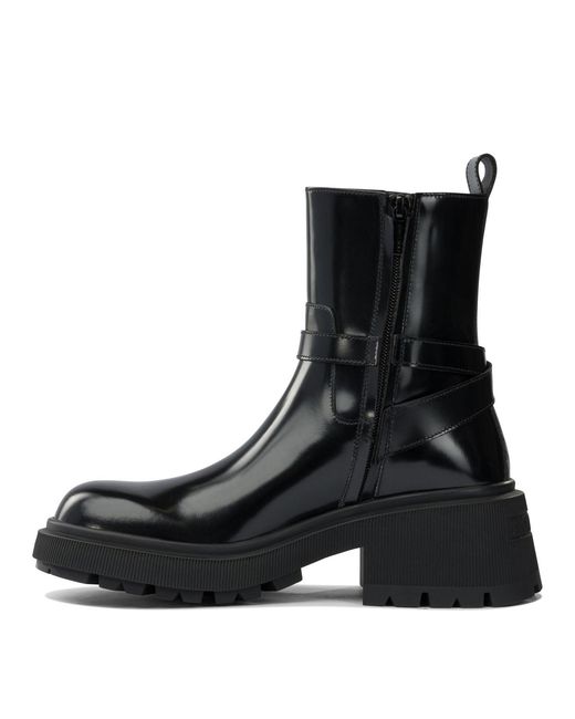 Jimmy Choo "conny Platte" Enkellaarzen in het Black