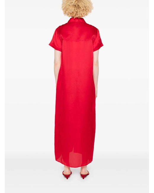Khaite Red Effy Maxikleid