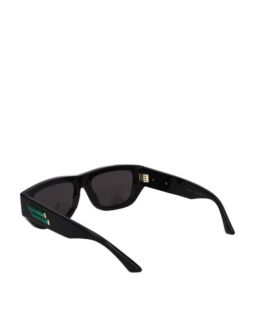 Bottega Veneta Black Occhiali Da Sole Donna Acetato Nero/Grigio