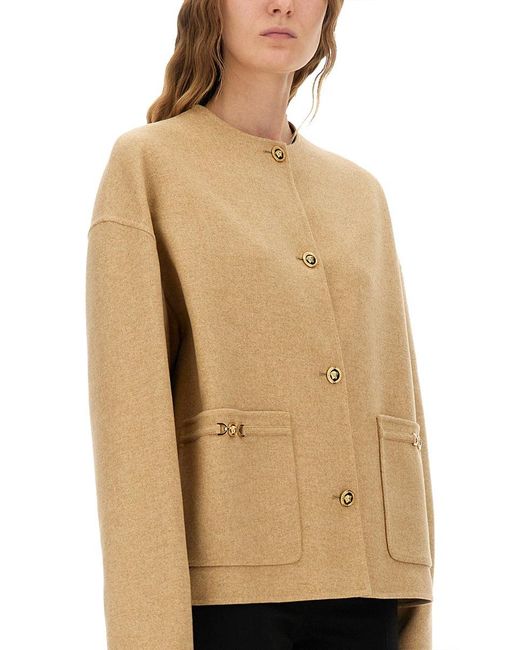 Versace Natural Medusa" Buttoned Jacket