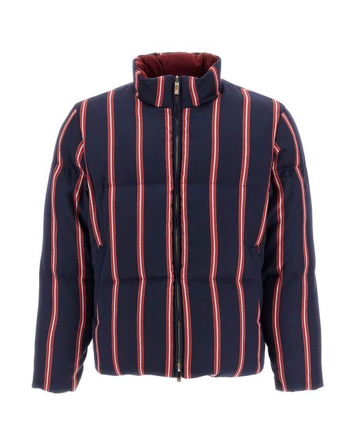 Piumino Reversibile A Collo Alto di Thom Browne in Blue da Uomo