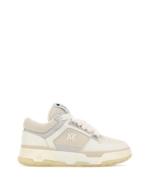 Amiri White Mesh And Leather Ma-1 Sneakers