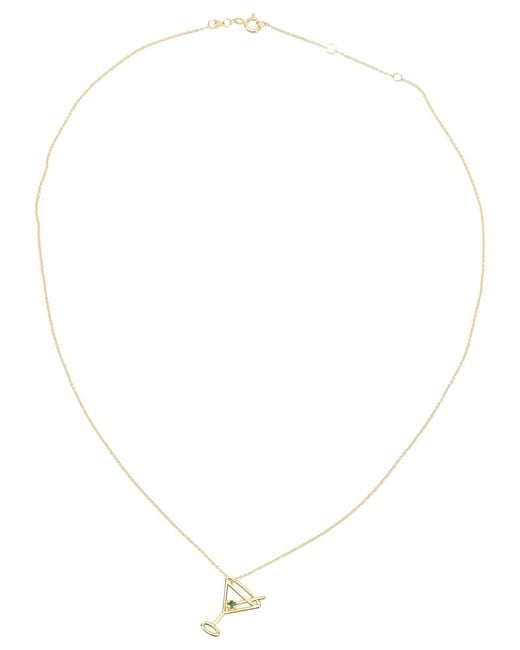 Aliita Metallic "Martini Esmeralda" Necklace