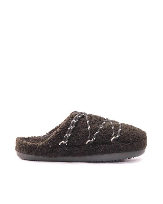 Moon Boot Brown Mb Teddy Slipper Slip On